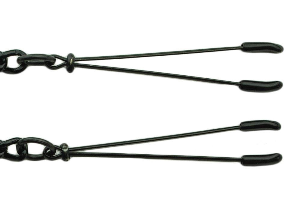 Black Tweezer Clamp W/link Chain- spicygear.com
