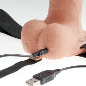 Fetish Fantasy In Hollow Rechargeable Strap-on W/ Balls