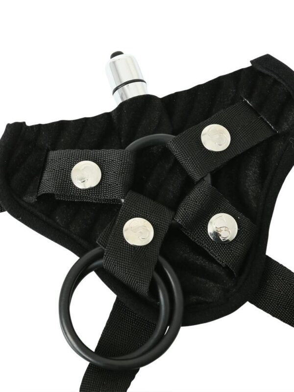 Corsette Strap On Harness with Mini Vibrator | spicygear.com
