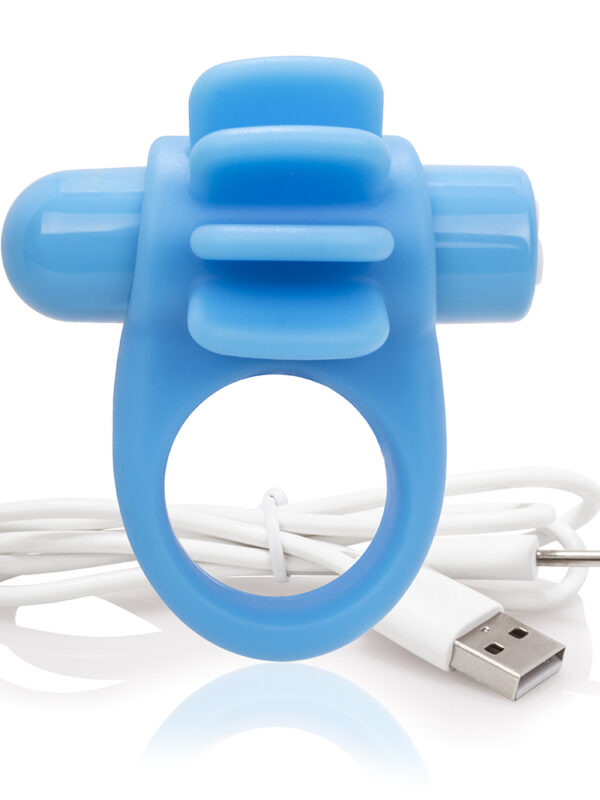 Screaming O Charged Skooch Vooom Vibrating Ring Black | spicygear.com