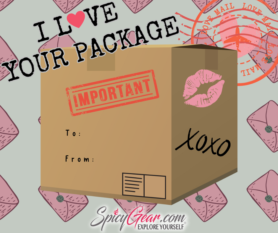 I Love Your Package Valentine's Day Card - spicygear.com