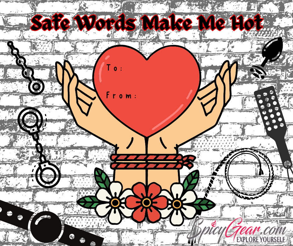 Safe Words Make Me Got Valentine's Day Card - spicygear.com
