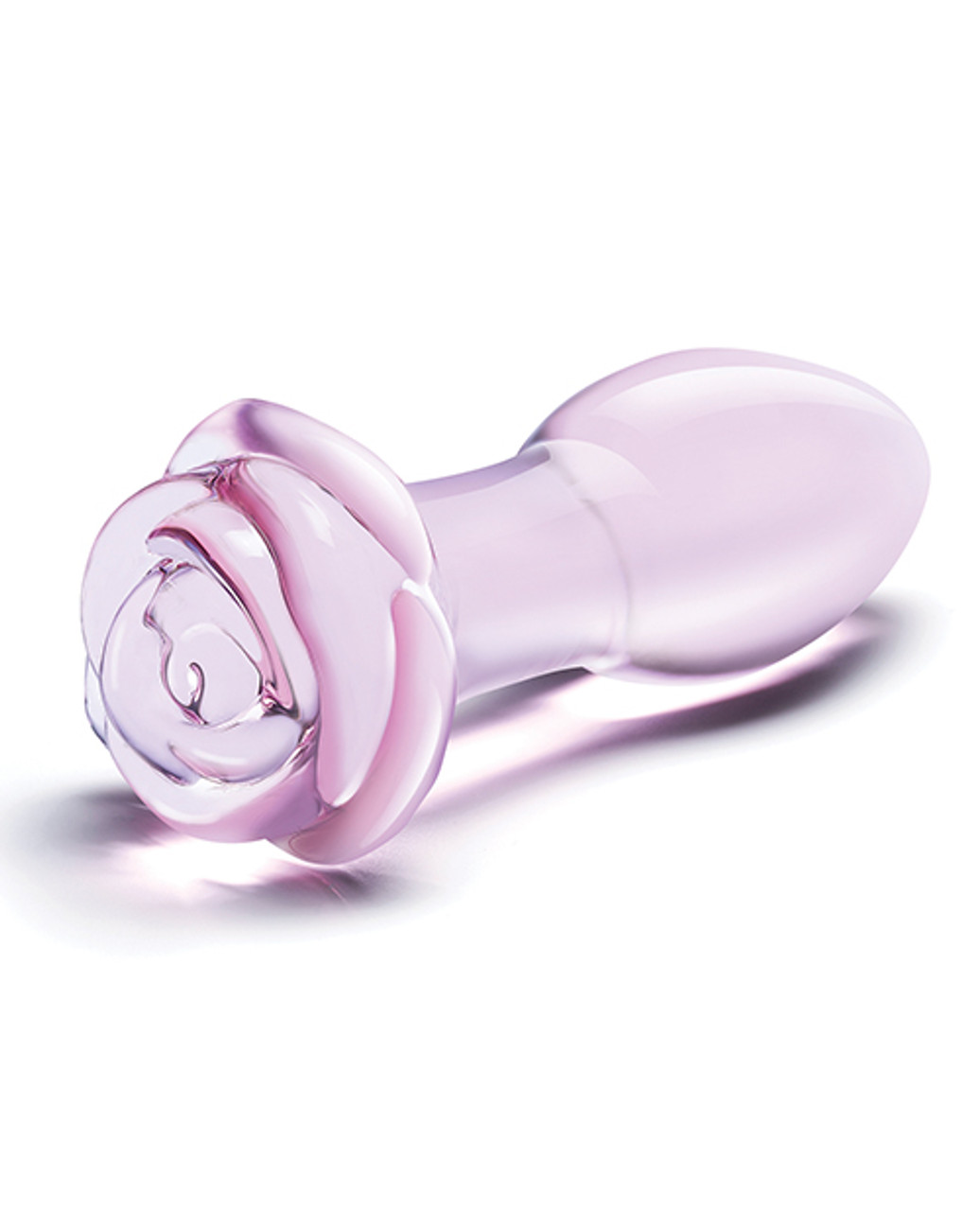 Glas 5 inch Rosebud Glass Butt Plug | spicygear.com